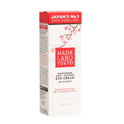 Crema anti-oboseala pentru ochi cu Super Acid Hyaluronic, extract de arbore de matase si cafeina, 15ml, Hada Labo