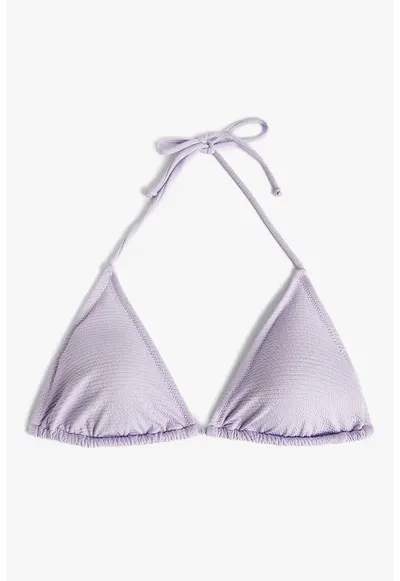 Sutien de baie cu cupe triunghiulare - Lila