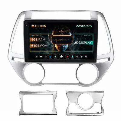Navigatie 2K Hyundai I20 (2012-2014), Android, S-Quadcore 4GB RAM + 64GB ROM, 9.5 Inch - AD-BGS90042K+AD-BGRKIT218