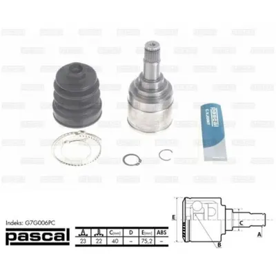 Set articulatie, planetara PASCAL G7G006PC