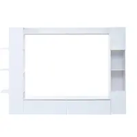 Sistem de living compact 4 piese, Alb | Aosom Romania