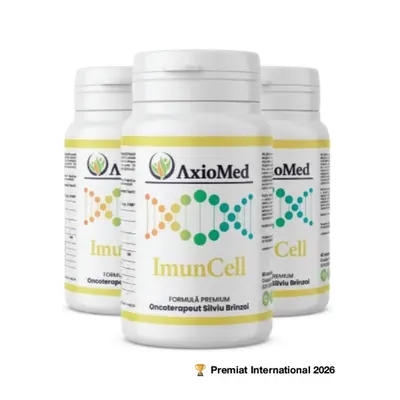 AxioMed ImunCell – formulă imunomodulatoare sub forma de capsule cu 10 compuși bioactivi standardizați – 180 cps