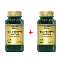 Pachet Reishi Shiitake Maitake, 60 + 30 capsule, Cosmopharm