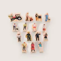 Set de figurine din lemn - Oameni din comunitate