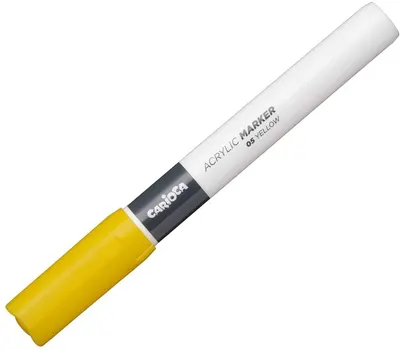 Marker acrilic Carioca Plus - Van Orton, 2.0 mm, galben