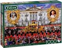 Puzzle Falcon din 1000 de piese - Regina Elisabeta