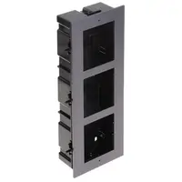 Rama montaj ingropat pentru interfon modular Hikvision DS-KD-ACF3, 3 module, aluminiu