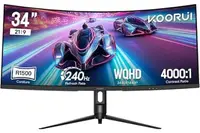 Monitor gaming KOORUI – G3441XC, 34'', UWQHD, 240Hz, 1ms, VA, Curved