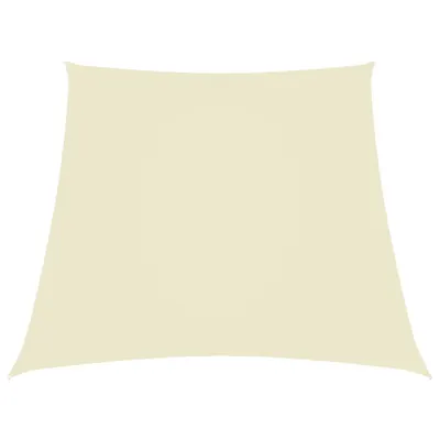 vidaXL Parasolar, crem, 2/4x3 m, țesătură oxford, trapez