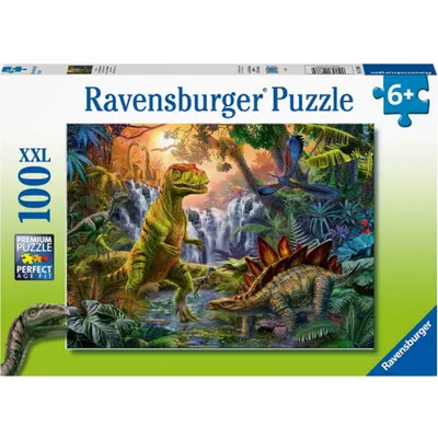 Puzzle Oaza Dinozaurilor, 100 Piese