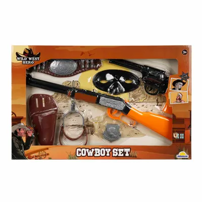 Set cowboy cu pusca si accesorii, Wild West Hero