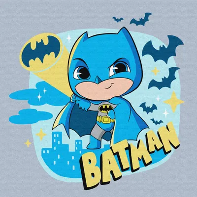 Set pentru pictură după numere Ideyka - Batman, 25 x 25 cm