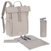 Rucsac pentru cărucior Lassig - Rolltop Up Limited Edition, Grey