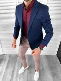 Tinuta barbati smart casual Pantaloni + Camasa + Sacou 10295