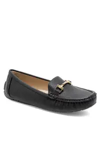 Mocasini dama material sintetic - negru -