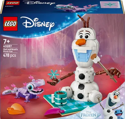 Constructor LEGO Disney -Picnic distractiv cu Olaf și Bruni (43287)