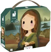 Puzzle Janod din 100 de piese - Inspirația lui Da Vinci