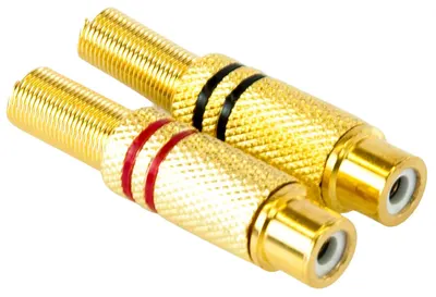 Conector Master Audio - MA286, RCA, auriu