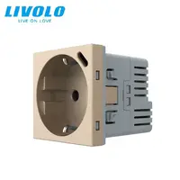 Modul priza simpla Schuko + slot USB Tip-C, Standard German 2M Auriu