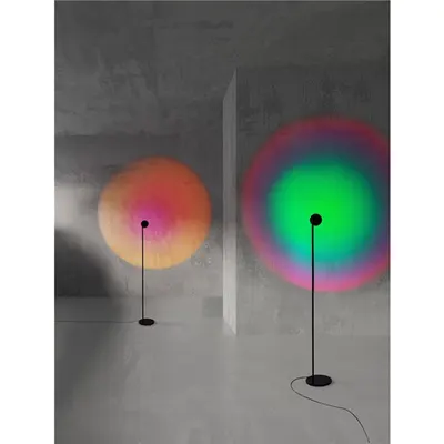 Lampa podea IRIDA Dimabil Switc Nisipiu Negru Aluminiu, Stainless Otel LED 10Wat 220-240Volt 700Lm 3000K IP20