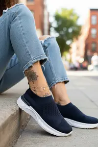 Espadrile dama casual bleumarin 566 T58-1