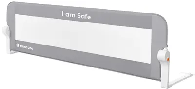Barieră protecție pat KikkaBoo - I am safe, 150 cm, Grey