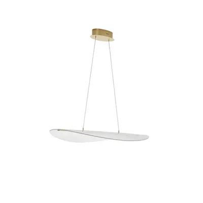 Lampa suspendata AGOS Auriu Aluminiu & Acrylic Triac Dimabil LED 32W 230V 2156Lm 3000K IP20 Triac Dimabil