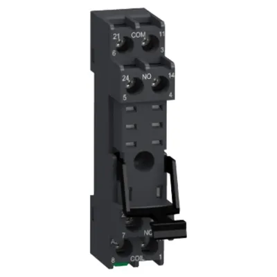 Priza relee electromecanice Harmony, borne cu surub, pentru relee RXG2, 5A, terminal de contact mixt