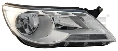 Far stanga (H7, reglaj electric, cu motoras, fundal cromat) VW TIGUAN