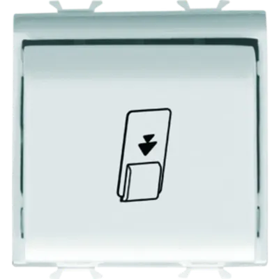 Universal Badge Switch - 1p Na 16ax - Illuminable - 2 Modules - White - Chorus
