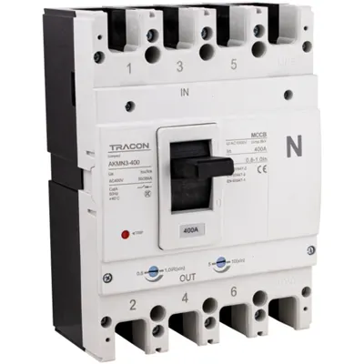 intreruptor compact 4P,400A,Ir=(0,8-1,0)In,400/415V, 50/60Hz, Icu=50kA, Ics=35kA