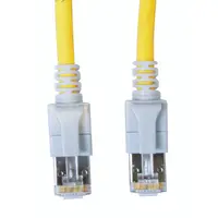 Patchcablu Cat6a cu LED ecranat RJ45 galben 10GB3m