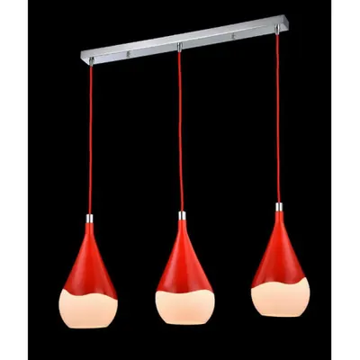 Lampa suspendata Fusion Iceberg,3 x E14,D.760,cm,H.1200 cm,Rosu