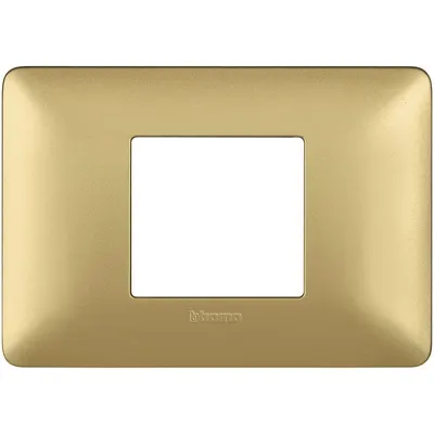 Placa ornament 2 module centrat Bticino Matix AM4819MGL, auriu