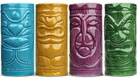 Set căni din ceramică Mikamax - Tiki, 4 buc, 330 ml