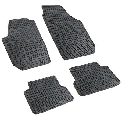Set covorase auto din cauciuc Skoda Fabia 2 2006-2014; Cordoba 3 2008-, presuri FROGUM, negre, 4 buc