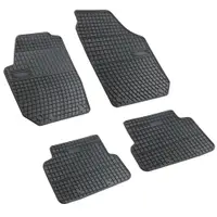 Set covorase auto din cauciuc Skoda Fabia 2 2006-2014; Cordoba 3 2008-, presuri FROGUM, negre, 4 buc
