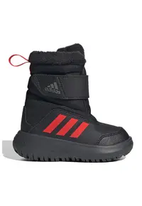 Cizme cu velcro Winterplay - Negru/Rosu vermillion