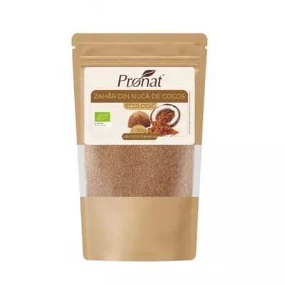 Zahar din flori de cocos Bio, 150g, Pronat