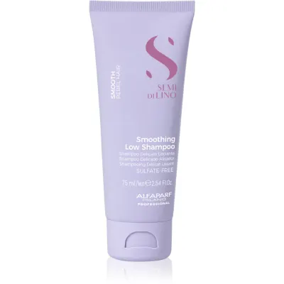 Alfaparf Milano Semi di Lino Smooth sampon pentru indreptarea parului pentru par indisciplinat 75 ml