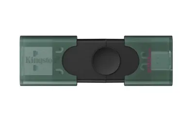 Memorie USB Kingston DataTraveler DuoG2 256 GB, USB Type-A / USB Type-C, Negru