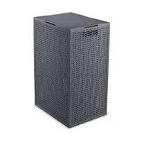 Coș de rufe gri închis din plastic reciclat 60 l Kaya – Curver