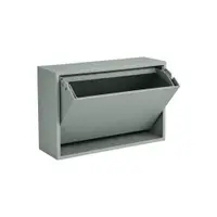 Coș de gunoi albastru prăfuit de montat pe perete din plastic reciclat Mini Box – ReCollector