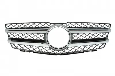 Grila fata 2 dungi, negru crom MERCEDES GLK X204 intre 2008-2012