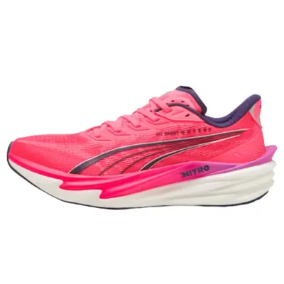 Pantofi de alergare albi PUMA X Hyrox Deviate Nitro 4 albi