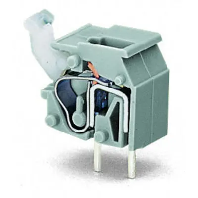 Stackable PCB terminal block; push-button; 2.5 mm²; Pin spacing 10/10.16 mm; 1-pole; CAGE CLAMP®; commoning option; 2,50 mm²; red