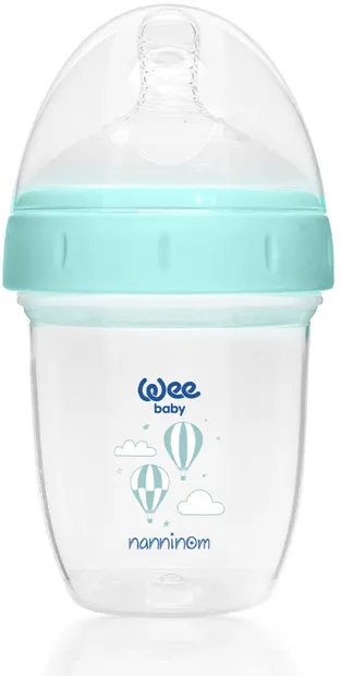 Sticlă pentru bebeluși Wee Baby - Nanninom, anticolici, 150 ml