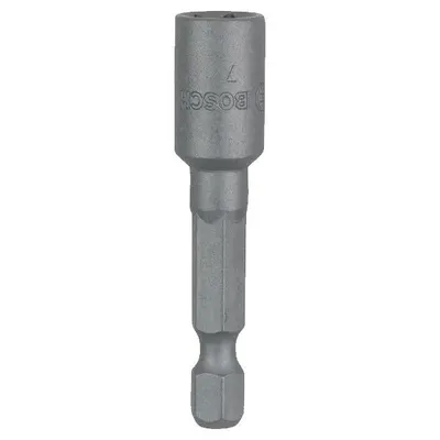 Cheie tubulara cu tija hexagonala, Bosch 2608550070, 7x50 mm, cheie magnetizata