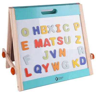 Tabla cu doua fete Classic World - Placa magnetica cu o fata alba si una neagra