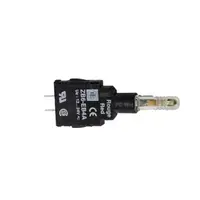 Corp Lampa Pilot, Led Integral Verde, 12, 24 V, Pini pentru Circuit Imprimat